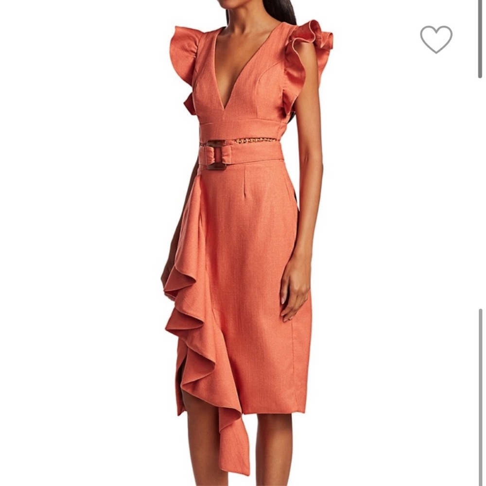 Pat Bo Belted Midi Dress
